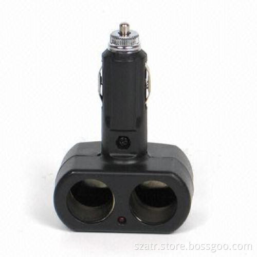 Car Two Socket Plug with Negative Ion Generator